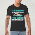 Swim Swimmers Swimming Men's V-Neck T-Shirt Swim Swimmers Swimming Men's V-Neck T-Shirt