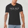 Swim Swimming Tshirt Swim Hair Men's V-Neck T-Shirt Swim Swimming Tshirt Swim Hair Men's V-Neck T-Shirt