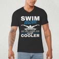 Swimmer Mother Swimming Women Swim Mom Like A Normal Mom Men's V-Neck T-Shirt Swimmer Mother Swimming Women Swim Mom Like A Normal Mom Men's V-Neck T-Shirt