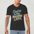 Swimmer Saying Swim Team Swimming Men's V-Neck T-Shirt Swimmer Saying Swim Team Swimming Men's V-Neck T-Shirt