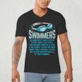 Swimmers Do More Kicks I For Swimming Lovers Men's V-Neck T-Shirt Swimmers Do More Kicks I For Swimming Lovers Men's V-Neck T-Shirt