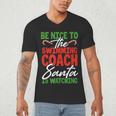 Swimming Coach Christmas Xmas Swimming Santa Men's V-Neck T-Shirt Swimming Coach Christmas Xmas Swimming Santa Men's V-Neck T-Shirt