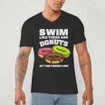Swimming Donut Men Women Swimmer Sports Athlete Men's V-Neck T-Shirt