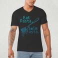 Swimming Eat Pasta Swim Fasta Swimmer Men's V-Neck T-Shirt Swimming Eat Pasta Swim Fasta Swimmer Men's V-Neck T-Shirt