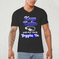 Swimming Goggles Saying Swim Team Gear Men's V-Neck T-Shirt