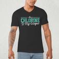 Swimming Humor Swimmer Chlorine Joke Swim Men's V-Neck T-Shirt Swimming Humor Swimmer Chlorine Joke Swim Men's V-Neck T-Shirt