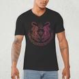 Thai Tattoo Twin Tiger Sak Yant Muay Thai Thailand Graphic Men's V-Neck T-Shirt