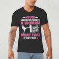 Never Underestimate A Woman Thai Boxing Muay Thai Fighter Men's V-Neck T-Shirt Never Underestimate A Woman Thai Boxing Muay Thai Fighter Men's V-Neck T-Shirt