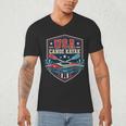 USA Canoe Kayak Paddling American Flag Emblem Men's V-Neck T-Shirt USA Canoe Kayak Paddling American Flag Emblem Men's V-Neck T-Shirt
