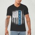 USA Flag Swimming Swim American Swimmer Men's V-Neck T-Shirt USA Flag Swimming Swim American Swimmer Men's V-Neck T-Shirt