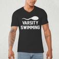 Varsity Swimming For Men Women Men's V-Neck T-Shirt