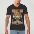 Vintage Muay Thai Twin Tiger Art Of 8 Limbs Men's V-Neck T-Shirt Vintage Muay Thai Twin Tiger Art Of 8 Limbs Men's V-Neck T-Shirt