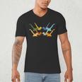 Vintage Synchronized Swimming Artistic Swimming Men's V-Neck T-Shirt