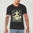 Vitruvian Drummer Drum Kit Music Lover Musician Men Men's V-Neck T-Shirt