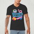 Welcome To The Pool Party Birthday Summer Family Swimming Men's V-Neck T-Shirt Welcome To The Pool Party Birthday Summer Family Swimming Men's V-Neck T-Shirt