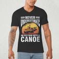 Women's Canoe Old Man Men's V-Neck T-Shirt Women's Canoe Old Man Men's V-Neck T-Shirt