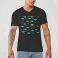 Women's Swimming Against The Current Motivational Inspiration Men's V-Neck T-Shirt