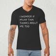 I Wonder If Muay Thai Thinks About Me Too Men's V-Neck T-Shirt I Wonder If Muay Thai Thinks About Me Too Men's V-Neck T-Shirt