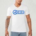 2 Sided Print Swimming Teacher Swim Instructor Swim Lessons Men's V-Neck T-Shirt 2 Sided Print Swimming Teacher Swim Instructor Swim Lessons Men's V-Neck T-Shirt