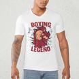 Boxing Legend Professional Boxer Muay Thai Boxing Men's V-Neck T-Shirt Boxing Legend Professional Boxer Muay Thai Boxing Men's V-Neck T-Shirt