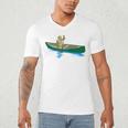Canadian Canoe Yoke Canoeing Raglan Baseball Tee Men's V-Neck T-Shirt Canadian Canoe Yoke Canoeing Raglan Baseball Tee Men's V-Neck T-Shirt