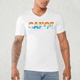 Canoe Canoeing Retro Canoe Raglan Baseball Tee Men's V-Neck T-Shirt