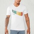 Canoe Canoeing Retro Vintage Men's V-Neck T-Shirt
