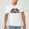 Canoe Lover Time To Paddle Raglan Baseball Tee Men's V-Neck T-Shirt