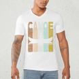 Canoe Vintage Canoeing Retro Canoe Paddling Premium Tri-Blend Men's V-Neck T-Shirt