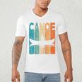 Canoe Vintage Canoeing Retro Canoe Paddling Raglan Baseball Tee Men's V-Neck T-Shirt Canoe Vintage Canoeing Retro Canoe Paddling Raglan Baseball Tee Men's V-Neck T-Shirt