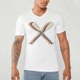 Canoeing Canoe Paddle Paddling Retro Line Art Raglan Baseball Tee Men's V-Neck T-Shirt Canoeing Canoe Paddle Paddling Retro Line Art Raglan Baseball Tee Men's V-Neck T-Shirt