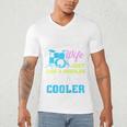 Cool Drum Kit Percussionist Drummer Wife Quote Image T-Shirt Men's V-Neck T-Shirt