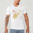 Drum Kit Retrowave Drums Men's V-Neck T-Shirt