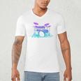 Drum Kit Set Drummer Premium Tri-Blend Men's V-Neck T-Shirt