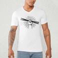 Drummer Drum Kit Rock & Roll Music Drummer Men's V-Neck T-Shirt Drummer Drum Kit Rock & Roll Music Drummer Men's V-Neck T-Shirt