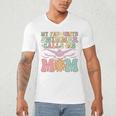 Favourite Swimmer Calls Me Mom Swimming Mom Female Swimmer Men's V-Neck T-Shirt Favourite Swimmer Calls Me Mom Swimming Mom Female Swimmer Men's V-Neck T-Shirt