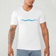 Freestyle Swimming Raglan Baseball Tee Men's V-Neck T-Shirt Freestyle Swimming Raglan Baseball Tee Men's V-Neck T-Shirt