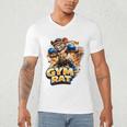 Gym Rat Kickboxing Nak Muay Thai Boxing Fighter Men's V-Neck T-Shirt