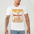 Lake Ontario Canoe Fishing Light House Sunset Retro Raglan Baseball Tee Men's V-Neck T-Shirt Lake Ontario Canoe Fishing Light House Sunset Retro Raglan Baseball Tee Men's V-Neck T-Shirt