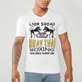 LION SQUAD THAILAND KICKBOXING MUAY THAI MMA TRAINING Men's V-Neck T-Shirt