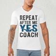 Repeat Yes Swim Coach Swimming Coach Men's V-Neck T-Shirt