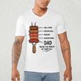 Steak BBQ Dad You'Re The Rarest Of Them All Fathers Day Men's V-Neck T-Shirt
