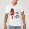 Steak BBQ Dad You'Re The Rarest Of Them All Fathers Day Raglan Baseball Tee Men's V-Neck T-Shirt