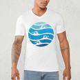 Swimming Freestyle Raglan Baseball Tee Men's V-Neck T-Shirt