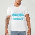 Swimming Swimmer Raglan Baseball Tee Men's V-Neck T-Shirt Swimming Swimmer Raglan Baseball Tee Men's V-Neck T-Shirt