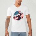 Swimming United States Apparel American Flag Swimming Men's V-Neck T-Shirt Swimming United States Apparel American Flag Swimming Men's V-Neck T-Shirt