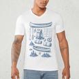 Women's Canoe Wilderness Gear Vintage Chart Collection Illustration Men's V-Neck T-Shirt