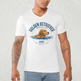 Women's Golden Retriever Swimming Men's V-Neck T-Shirt Women's Golden Retriever Swimming Men's V-Neck T-Shirt