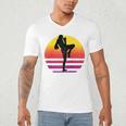 Women's Thai Boxer Thai Boxing Muay Thai Raglan Baseball Tee Men's V-Neck T-Shirt Women's Thai Boxer Thai Boxing Muay Thai Raglan Baseball Tee Men's V-Neck T-Shirt