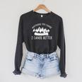 Anything You Canoe I Canoe Better Funny Canoe Lovers Gift Raglan Sleeve Sweatshirt Dark Grey Heather